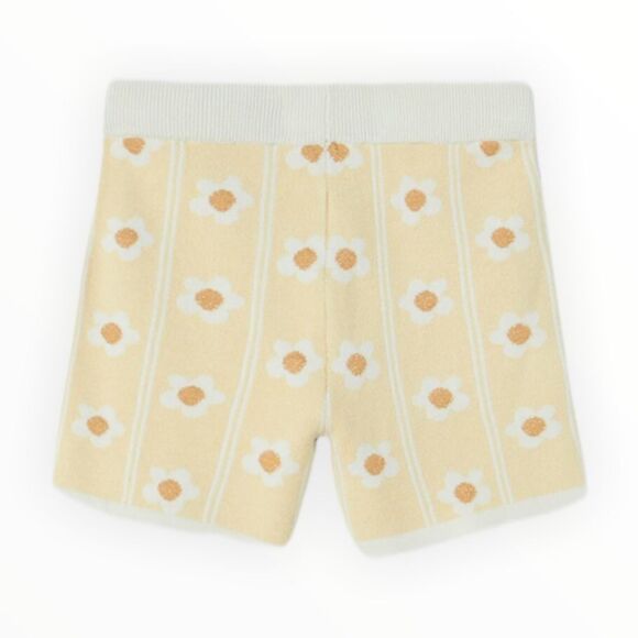 ZARA Kids | Yellow | JACQUARD KNIT SHORTS - Picture 2 of 6